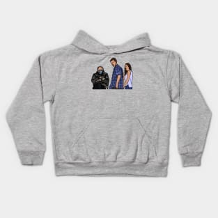 Bernie Sanders Mittens with Distracted Boyfriend Memes Kids Hoodie